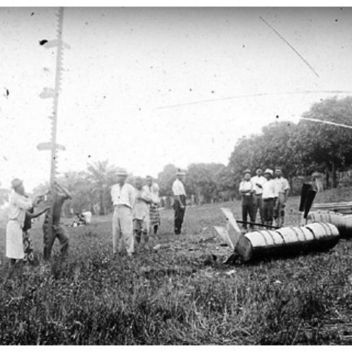 Balisage sur le Bief Moyen (diap.sur verre coll. J-L Gabriel)