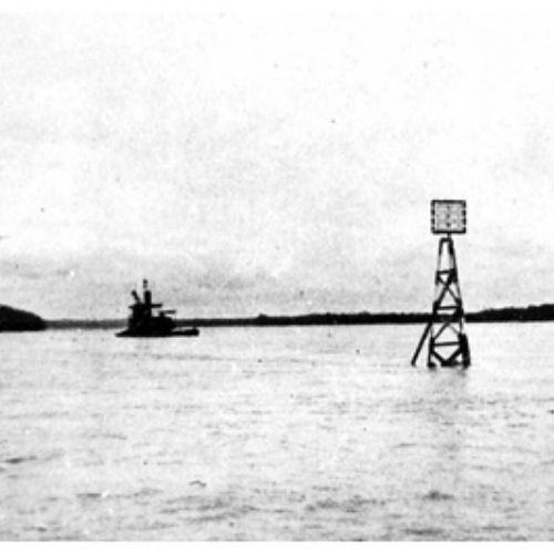 Balise noire sur le Bief Moyen