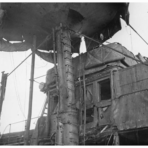 Le Vindictive endommagé à Zeebrugge