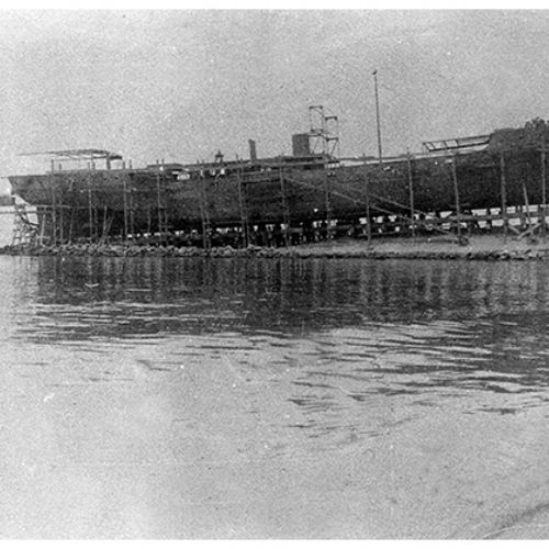 Construction du Baron Dhanis sur le Lac Tanganijka