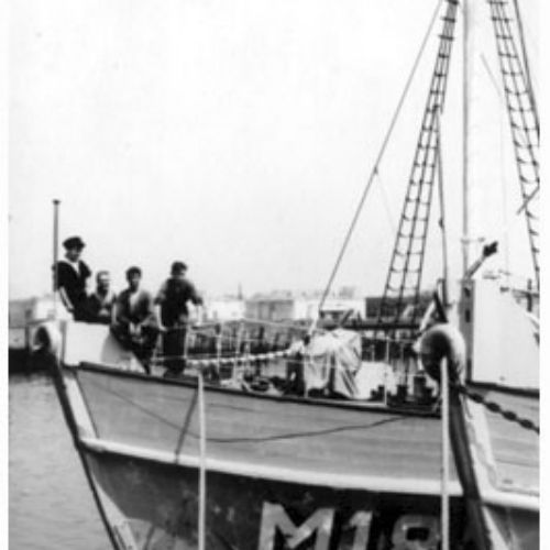 Pont avant de l'MMS 182 en 1949