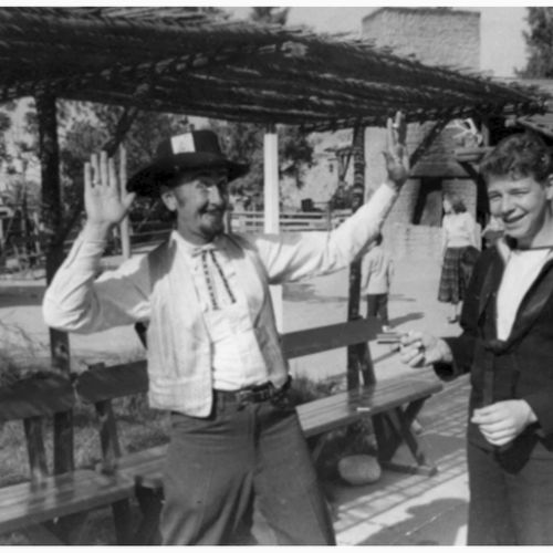 Delvoye André et un cow-boy
